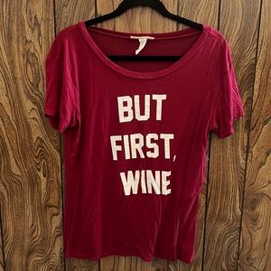 But first, wine shirt